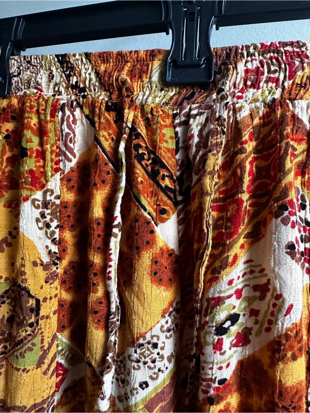 Christian Siriano Orange Floral Patchwork Wide-Leg Pants - Picture 11 of 14